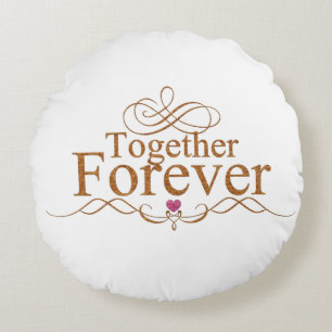 Together Forever Round Cushion