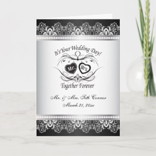 Together Forever Silver Wedding Card