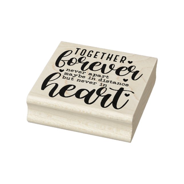 Together Forever Typography Rubber Stamp (Stamp)