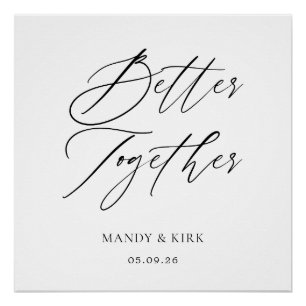 Together Forever Wedding Backdrop Ceremony Poster