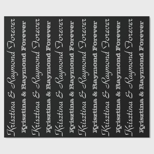 Together Forever Wrapping Paper (Flat)