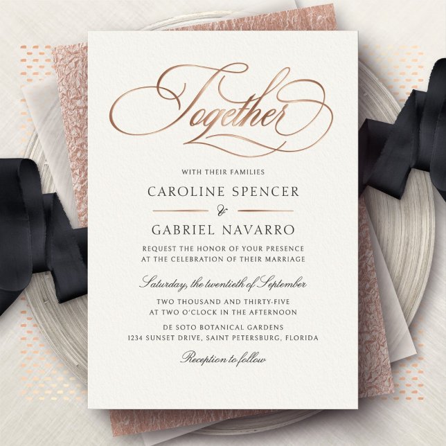 Together Formal Elegant Calligraphy Wedding (Creator Uploaded)