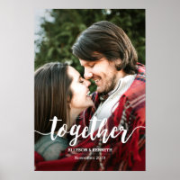 Together Hand Lettered Typography Photo Template