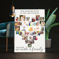 Together Heart Shaped Photo Collage Personalised
