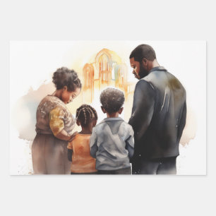 Together in Faith: A Family’s Spiritual Connection Wrapping Paper Sheet