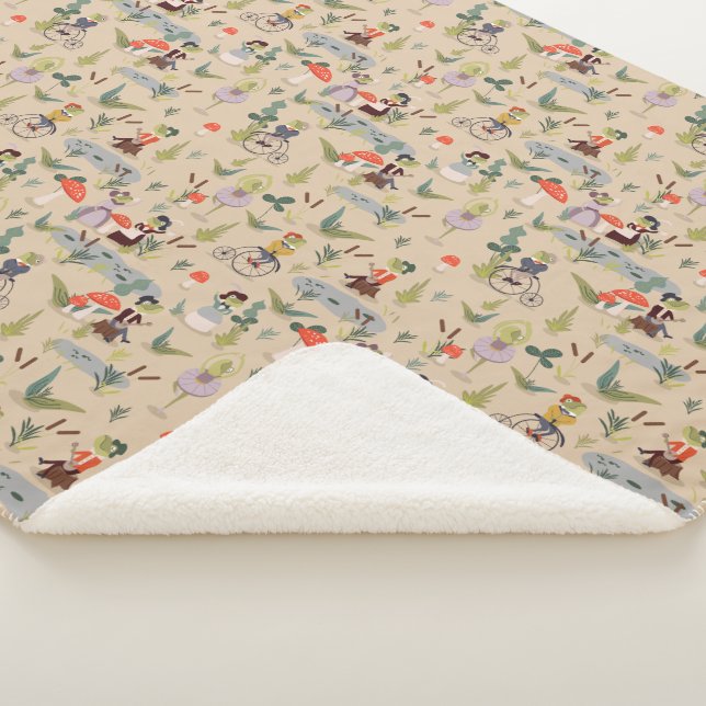 Together in Frog Land Sherpa Blanket (3/4)