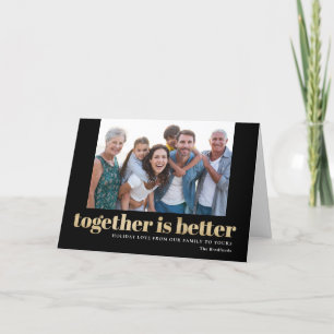 Together Is Better Folded Holiday Card