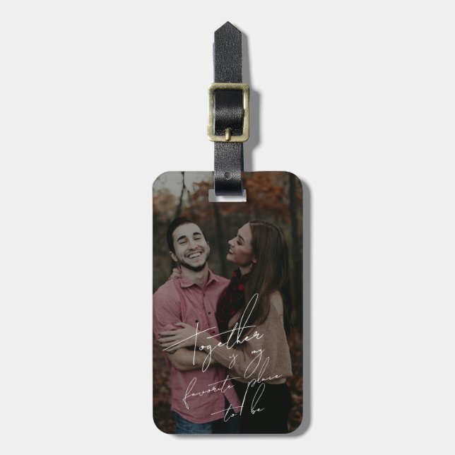 Together is my Favourite Place Luggage Tag (Front Vertical)