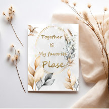 Together Is My Favourite Place – Personalised Coup