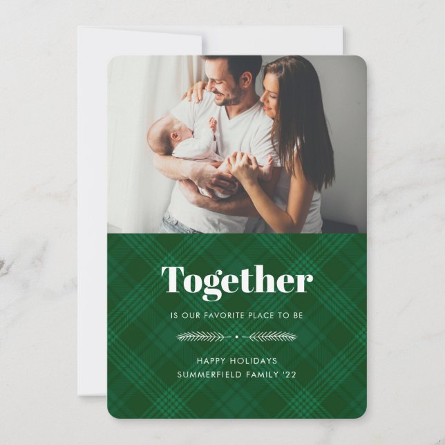 Together is Our Favourite Photo Family Christmas Holiday Card (Front)