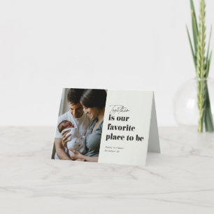 Together is our favourite place photo holiday card