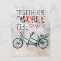 Together Is Our Favourite Place To Be | Blue Bike