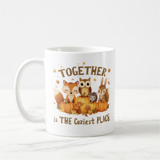 Together Is The Cosiest Place Woodland Animals Coffee Mug