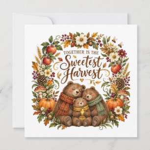 Together is the Sweetest Harvest Thanksgiving Card