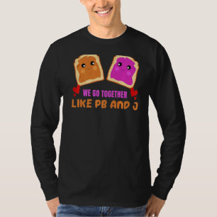 Together Like Pb & J Peanut Butter Jelly Food Gra T-Shirt