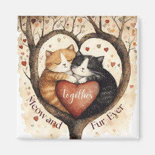 Together Meow and Fur-Ever Love That Lasts  Magnet
