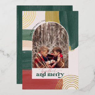 Together & Merry   Photo Arch Modern Christmas