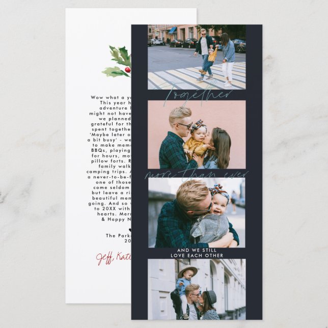 Together More Than Ever | Filmstrip Photo Collage (Front/Back)