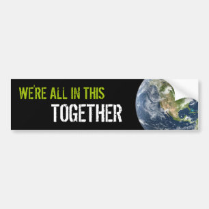 Together On Earth bumper sticker