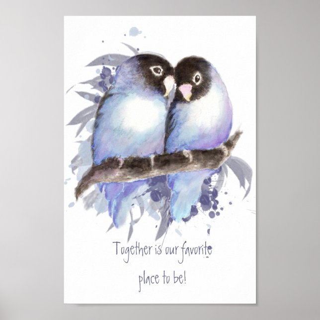 Together our favourite place to be Quote Birds Pos Poster (Front)