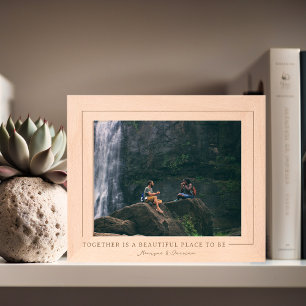 Together   Personalised Couples Quote Etched Frames