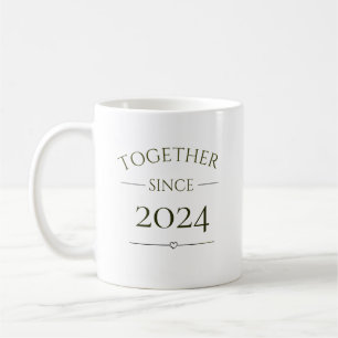 Together Since Personalised Year Coffee Mug