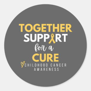 together support cure childhood cancer sticker
