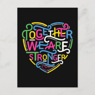 Together We Are Stronger Postcard