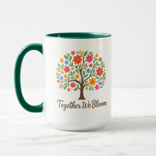 Together We Bloom Floral Mug