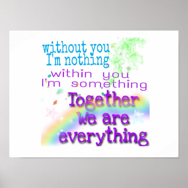 together we can  poster (Front)