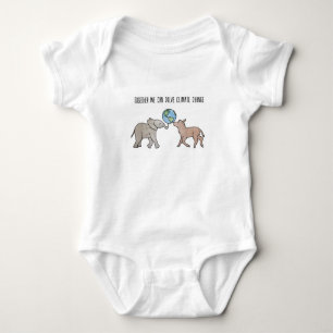 Together We Can Solve Climate Change Baby Bodysuit