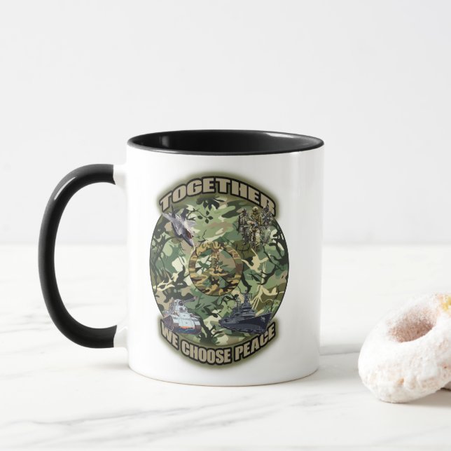 Together, we choose peace mug (With Donut)