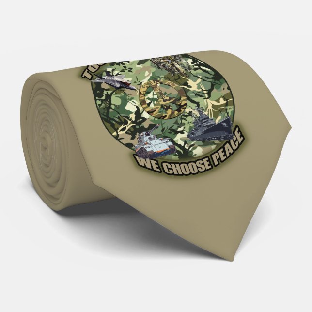 Together, we choose peace tie (Rolled)