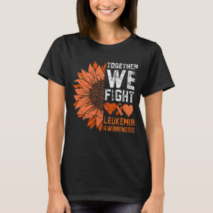 Together We Fight Cancer Leukaemia Awareness Orang T-Shirt