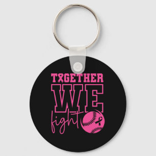 Together We Fight Softll Breast Cancer Awareness  Key Ring