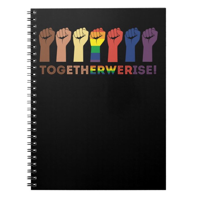 Together We Rise Equality Social Justice Notebook (Front)