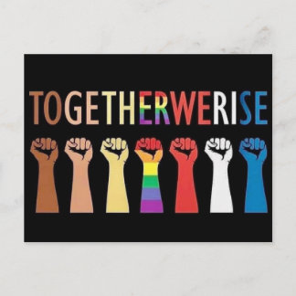 TOGETHER WE RISE POSTCARD