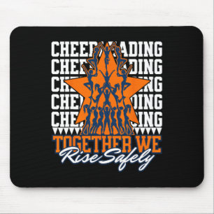 Together We Rise Safely - Cheerleading Safety Awar Mouse Mat