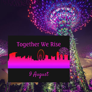 Together We Rise Singapore's National Day Postcard