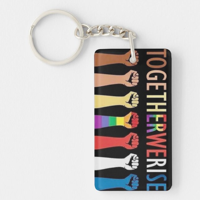 TOGETHER WE RISE / VOTE KEYCHAIN (Front)