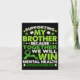 Together We Win Mental Health Awareness Mens Women Card