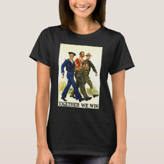 Together We Win Usa American Patriot Retro World W T-Shirt