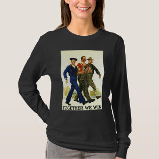 Together We Win Usa American Patriot Retro World W T-Shirt