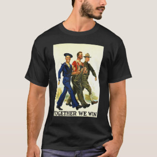 Together We Win Usa American Patriot Retro World W T-Shirt