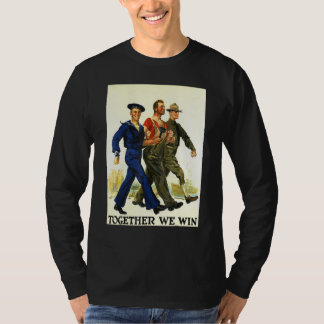 Together We Win Usa American Patriot Retro World W T-Shirt