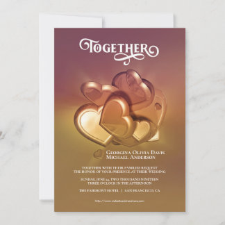 Together Wedding Announcement