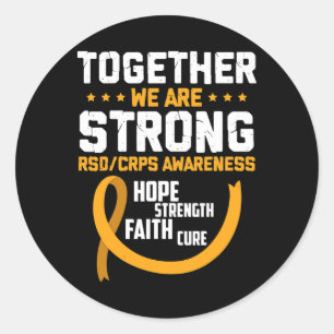 Together We're Strong Rsdcrps Awareness Classic Round Sticker