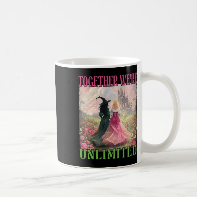 Together Witches Unlimited Pink Green Witch Hallow Coffee Mug (Right)
