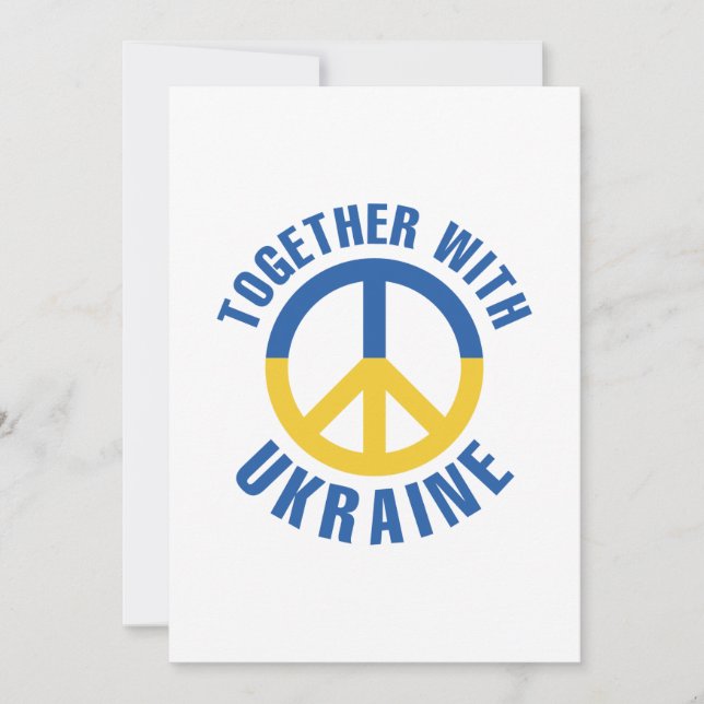 Together With Ukraine Thank You Card (Front)