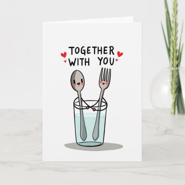 Together With You Cute Card (Front)
